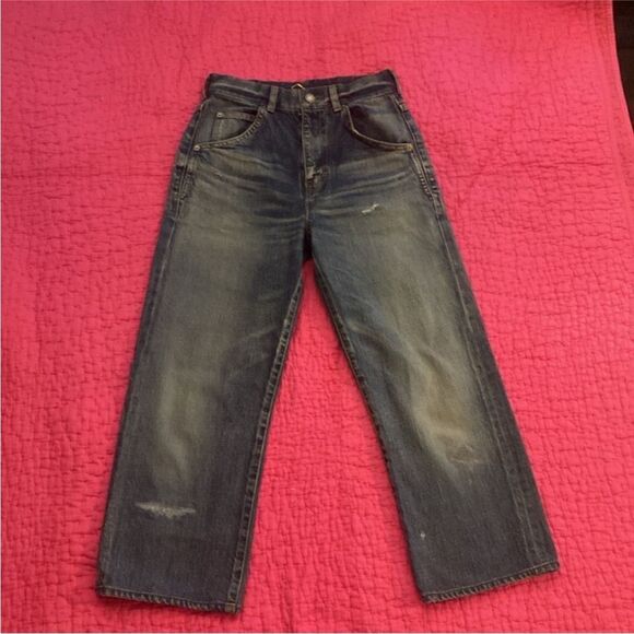 Saint Laurent cropped straight leg high waist jeans, size 25 - Picture 4 of 14